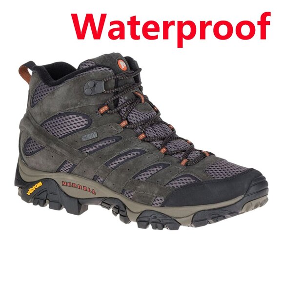 Brand New Merrell Men's Moab 2 Hiking Boots - Waterproof, Leather - Picture 1 of 9